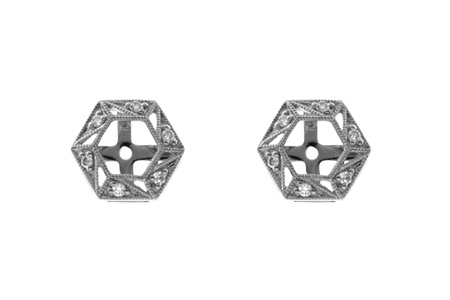 H027-72651: EARRING JACKETS .08 TW (FOR 0.50-1.00 CT TW STUDS)