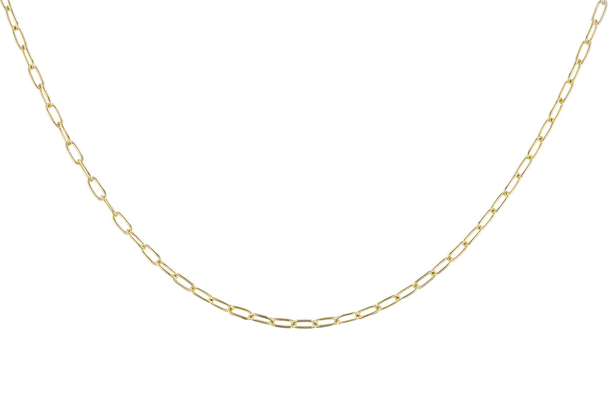 C301-33606: PAPERCLIP SM (18", 2.40MM, 14KT, LOBSTER CLASP)