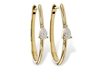 G302-20860: EARRINGS .45 TW PEAR DIAMONDS