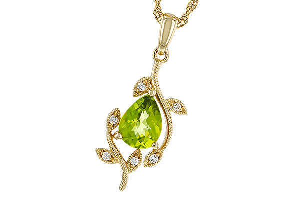 G302-21769: NECKLACE 1.16 PERIDOT 1.21 TGW (8x6MM PER)