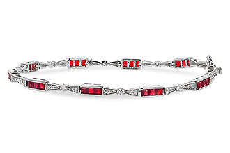H302-24496: BRACELET 2.05 RUBY 2.70 TGW (7")