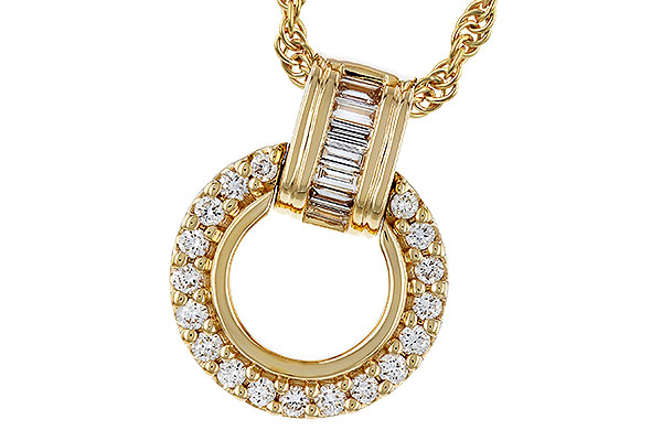 H302-27269: NECKLACE .12 BAG .33 TW