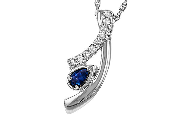 L302-24460: NECKLACE .23 SAPP .40 TGW (5x3 SAPP)