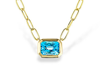 L302-24532: NECKLACE 1.20 SWISS BLUE TOPAZ (18")